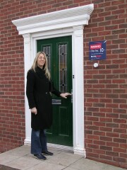 EMMA AT FRONT DOOR